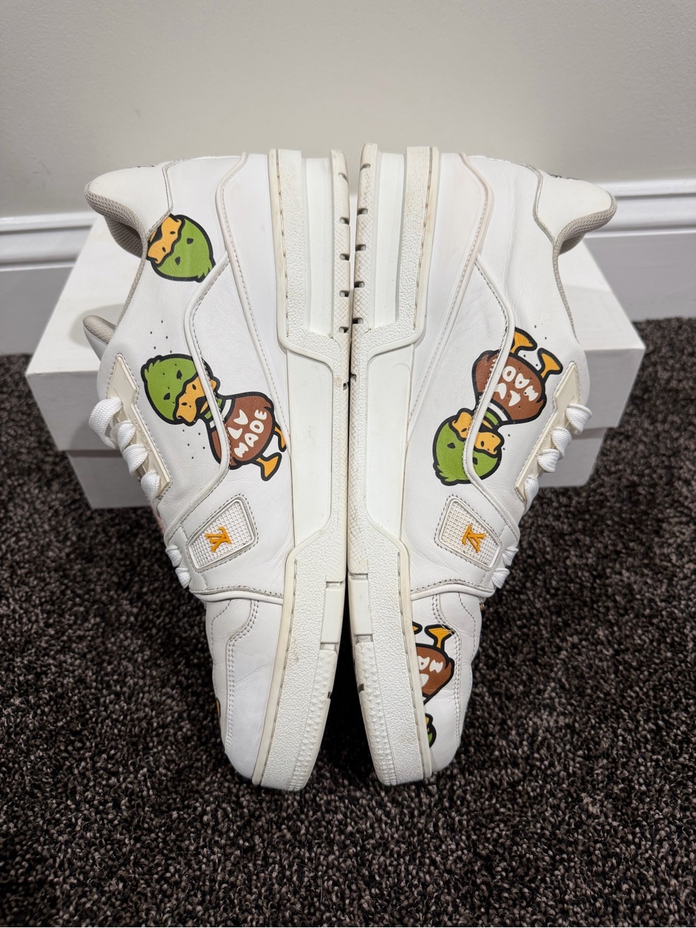 Louis Vuitton x Nigo Human Made Duck FW21 LV Trainers Shoes - Picture 10 of 14